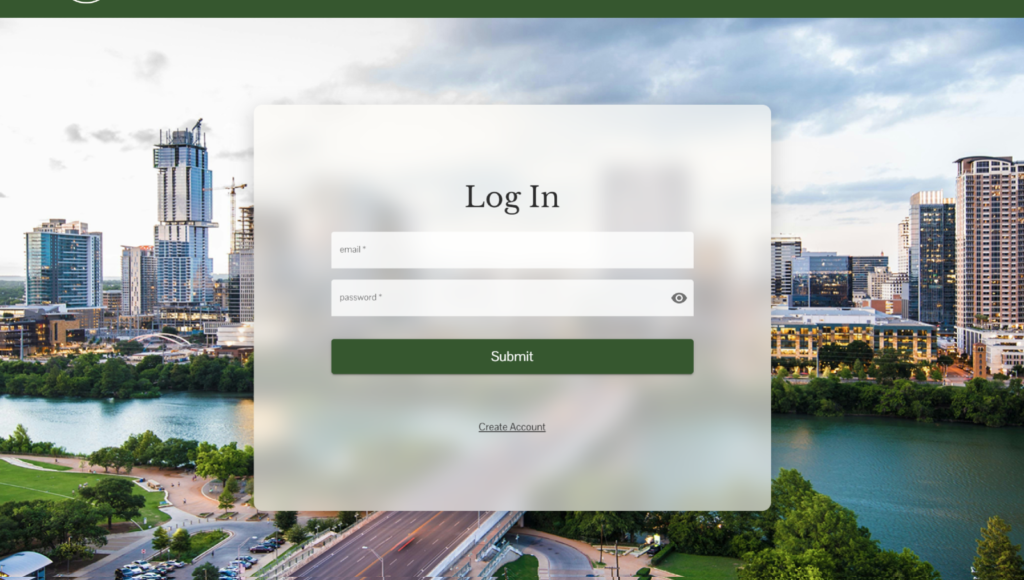 The UrbanLens login page.